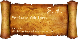 Perlusz Adrienn névjegykártya